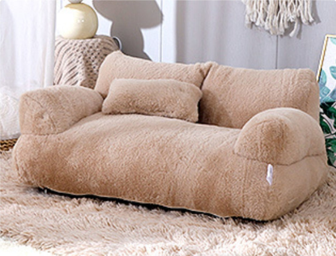 Comfortable Plush Puppy and Cat Bed