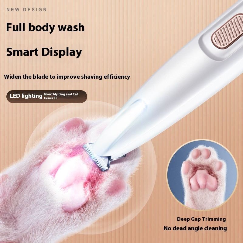 Electric Pet Hair Trimmer with LED Display