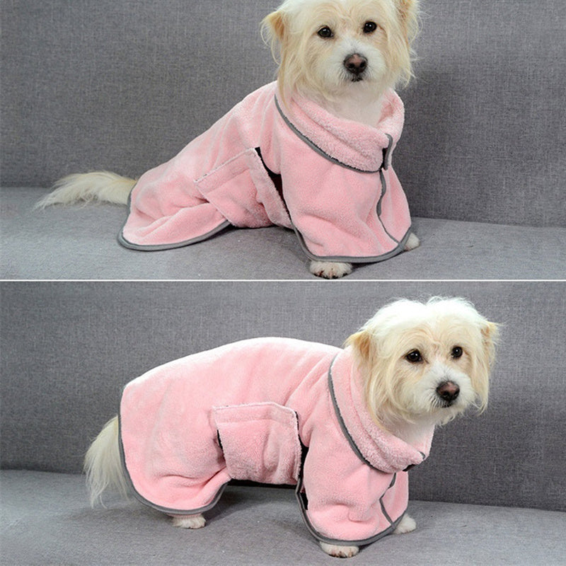 Pet Bath Drying Towel Coat
