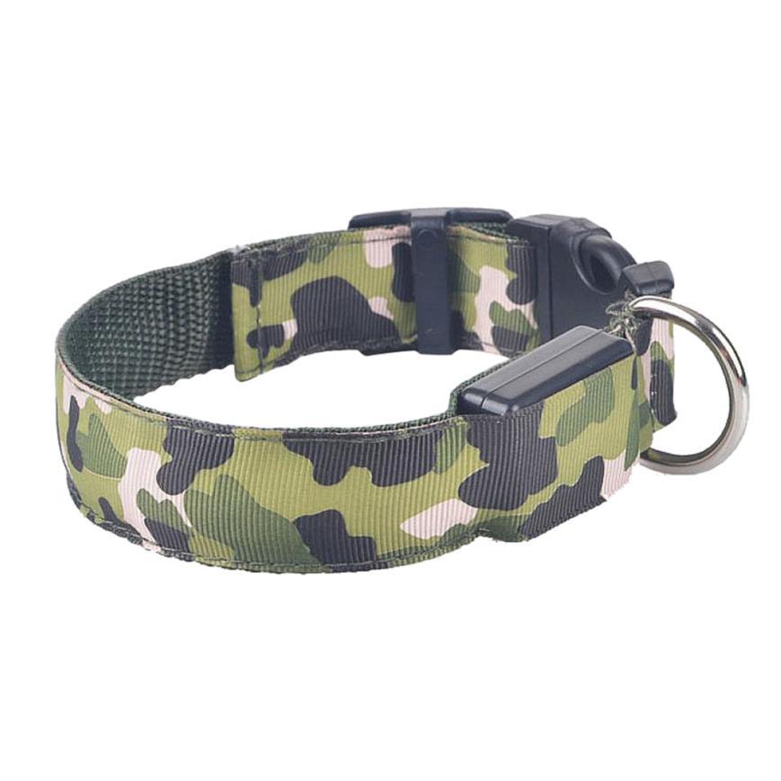 Camouflage LED Dog Collar