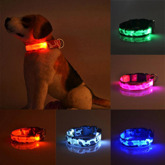 Camouflage LED Dog Collar