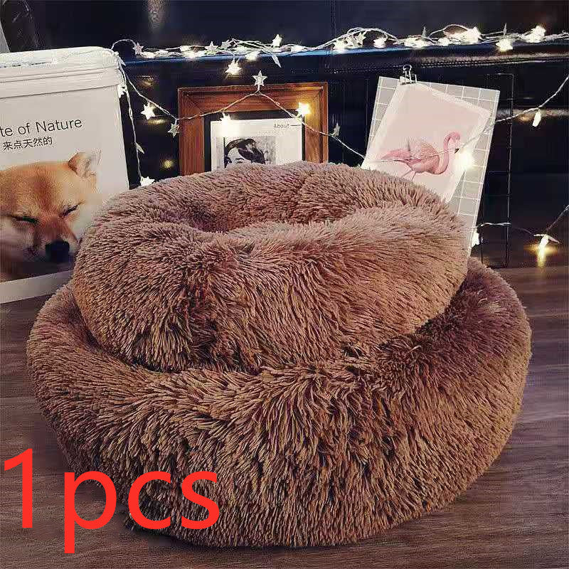 Cozy Round Puppy & Cat Bed