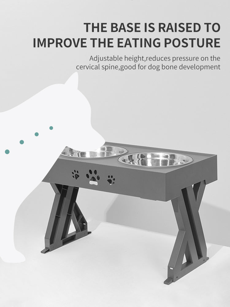3-Tier Adjustable Bowl for Dogs&Cats