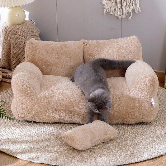 Comfortable Plush Puppy and Cat Bed