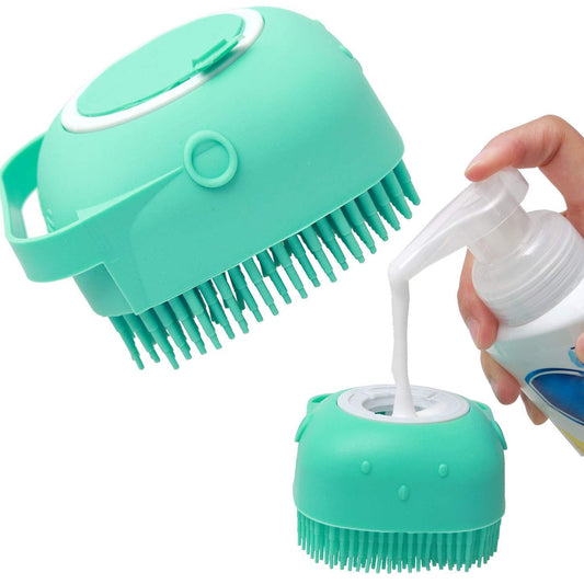 Silicone Bath Brush with Built-in Soap Dispenser