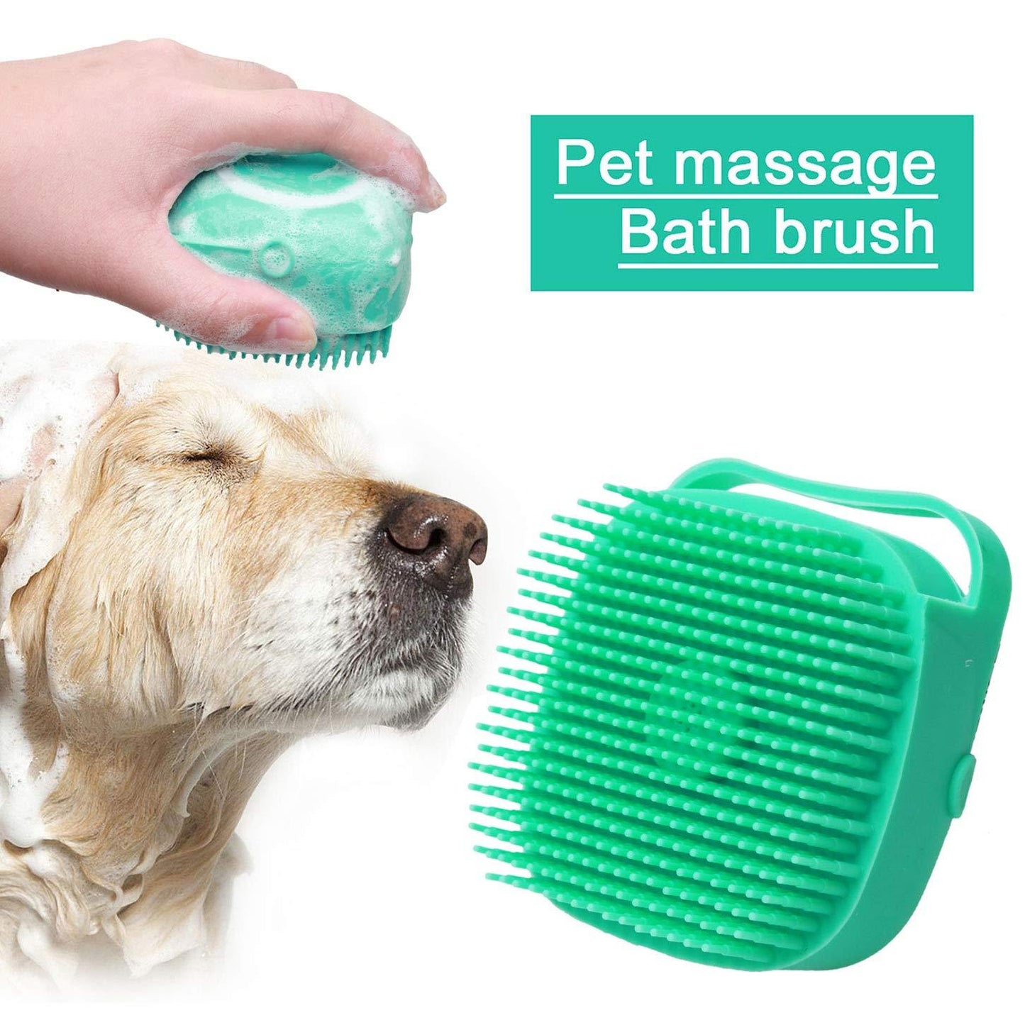 Silicone Bath Brush with Built-in Soap Dispenser