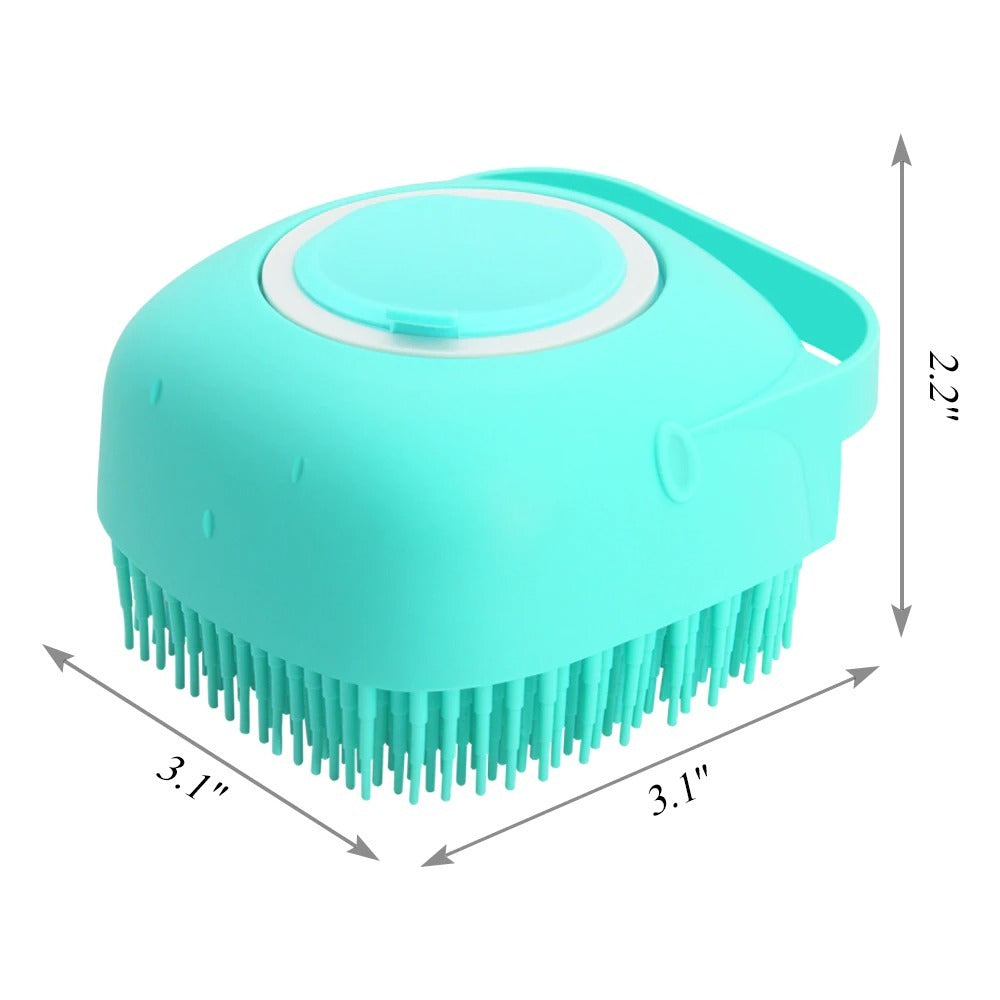 Silicone Bath Brush with Built-in Soap Dispenser