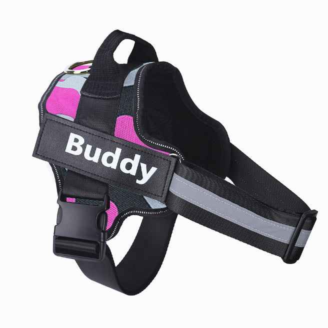 Reflective No-Pull Pet Vest with Custom Patch