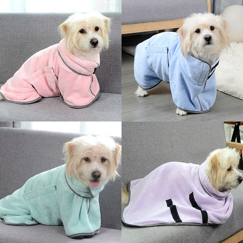 Pet Bath Drying Towel Coat