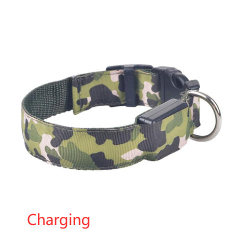 Camouflage LED Dog Collar