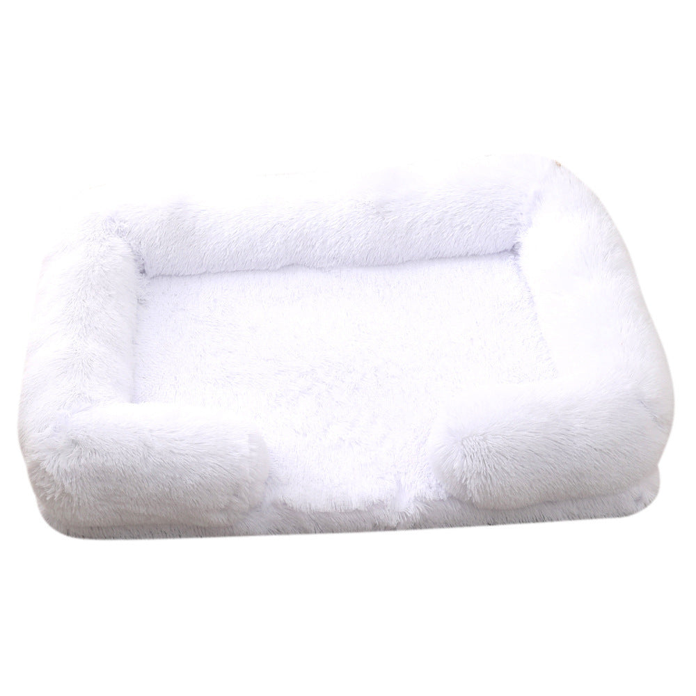 Plush Round Pet Bed Dog