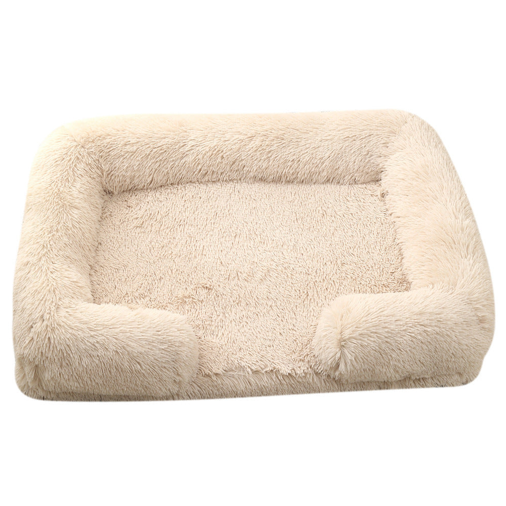 Plush Round Pet Bed Dog