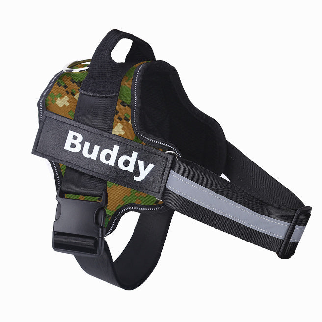 Reflective No-Pull Pet Vest with Custom Patch