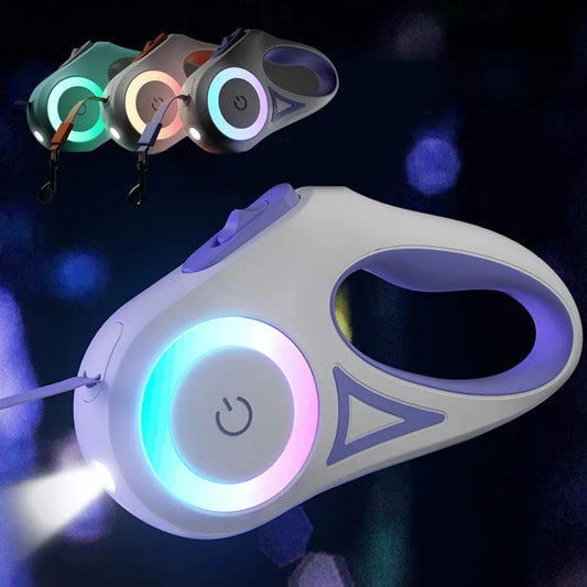 Smart LED Leash with Flashlight for Dogs & Cats
