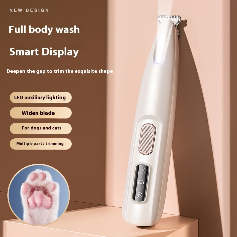 Electric Pet Hair Trimmer with LED Display