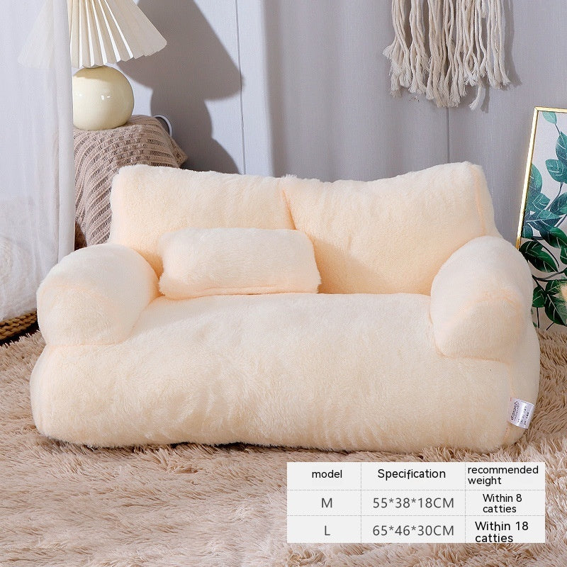 Comfortable Plush Puppy and Cat Bed
