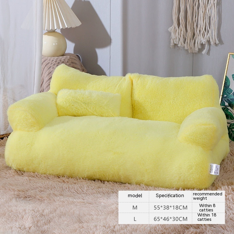 Comfortable Plush Puppy and Cat Bed