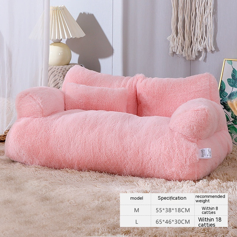 Comfortable Plush Puppy and Cat Bed