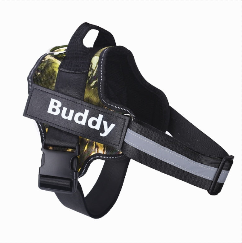 Reflective No-Pull Pet Vest with Custom Patch