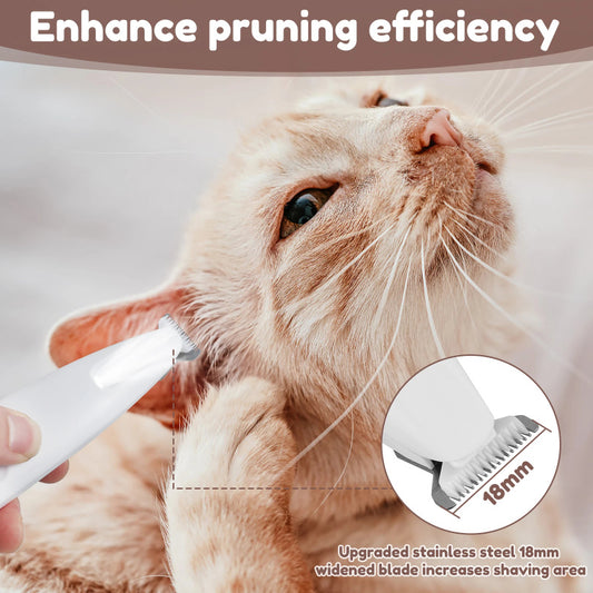 Electric Pet Hair Trimmer with LED Display