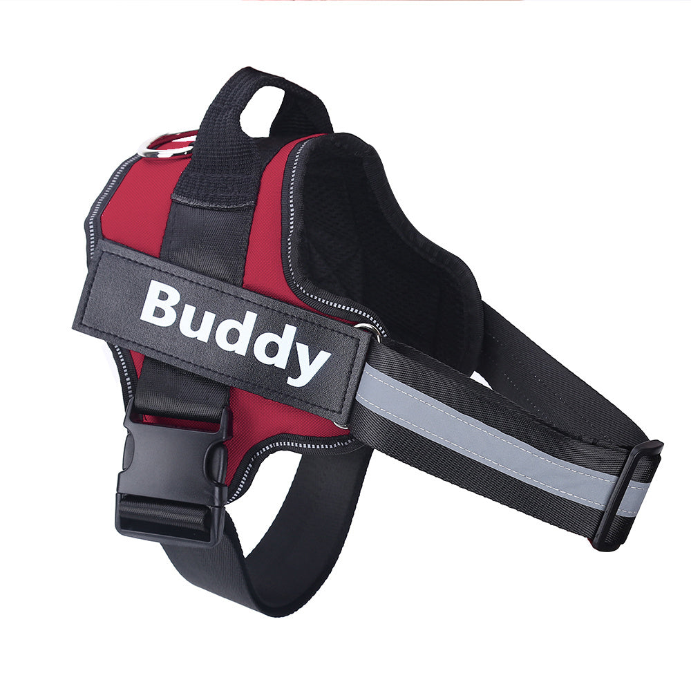 Reflective No-Pull Pet Vest with Custom Patch