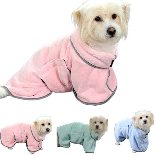 Pet Bath Drying Towel Coat