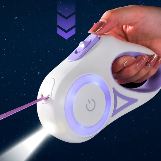 Smart LED Leash with Flashlight for Dogs & Cats