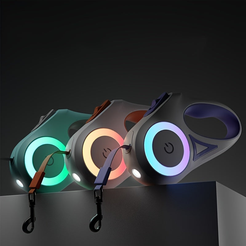 Smart LED Leash with Flashlight for Dogs & Cats