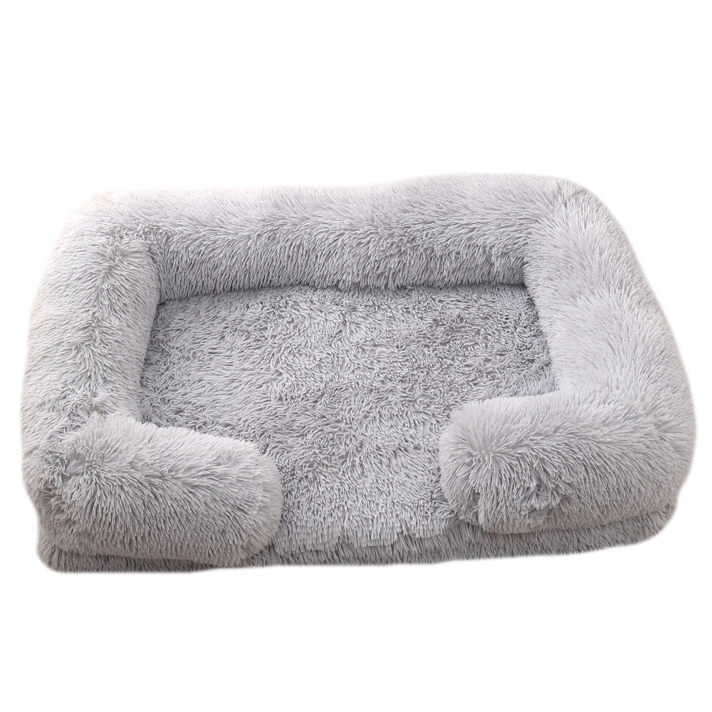 Plush Round Pet Bed Dog