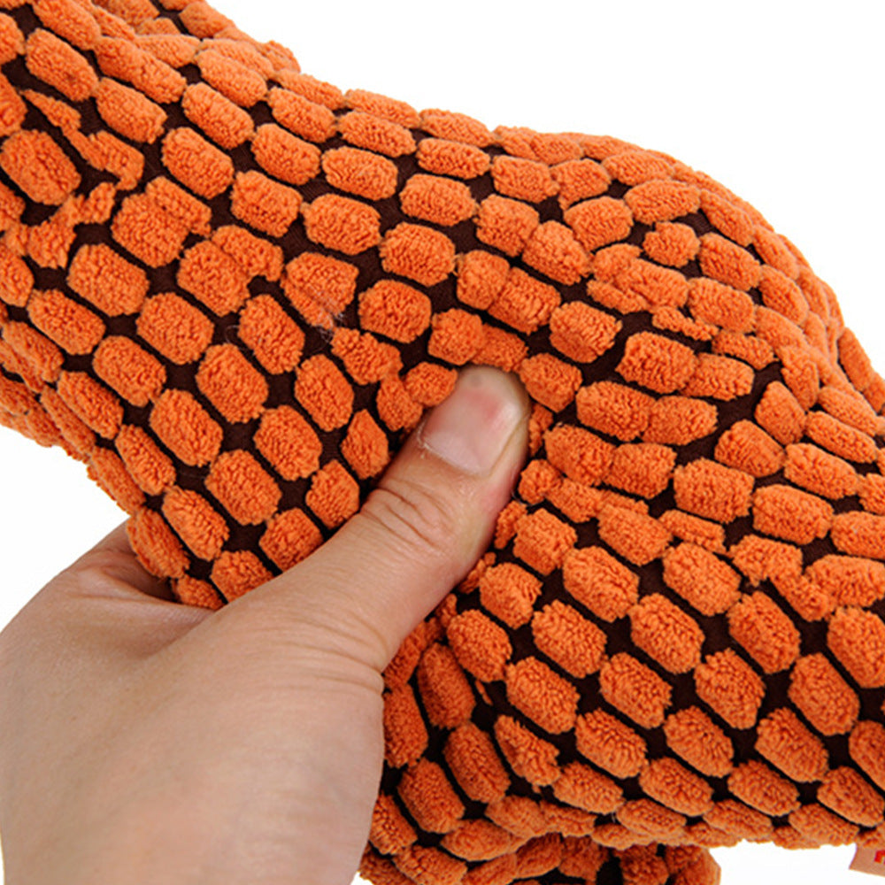 Plush Dinosaur Dog Toy