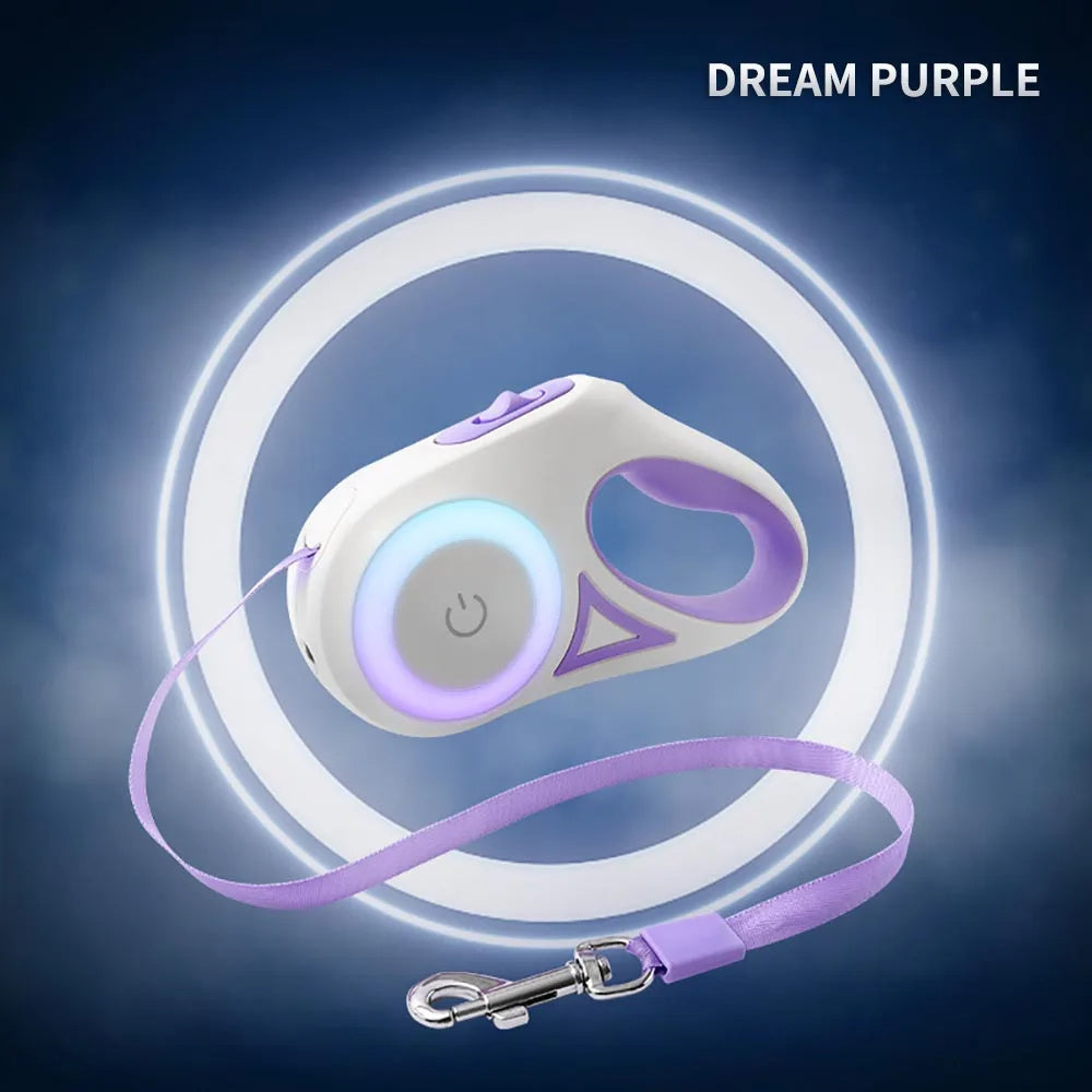 Smart LED Leash with Flashlight for Dogs & Cats