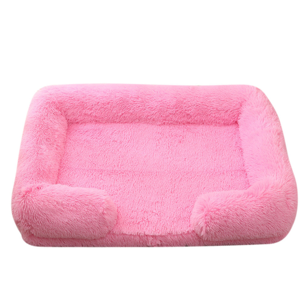 Plush Round Pet Bed Dog