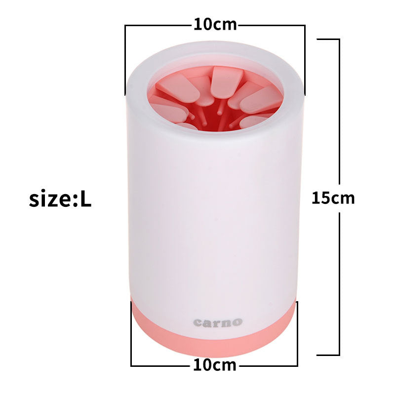 Pet Paw Cleaner Cup Soft Silicone Comb