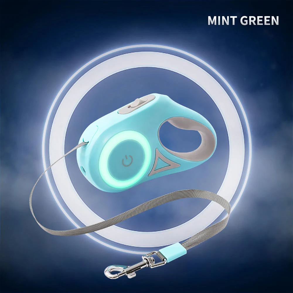 Smart LED Leash with Flashlight for Dogs & Cats