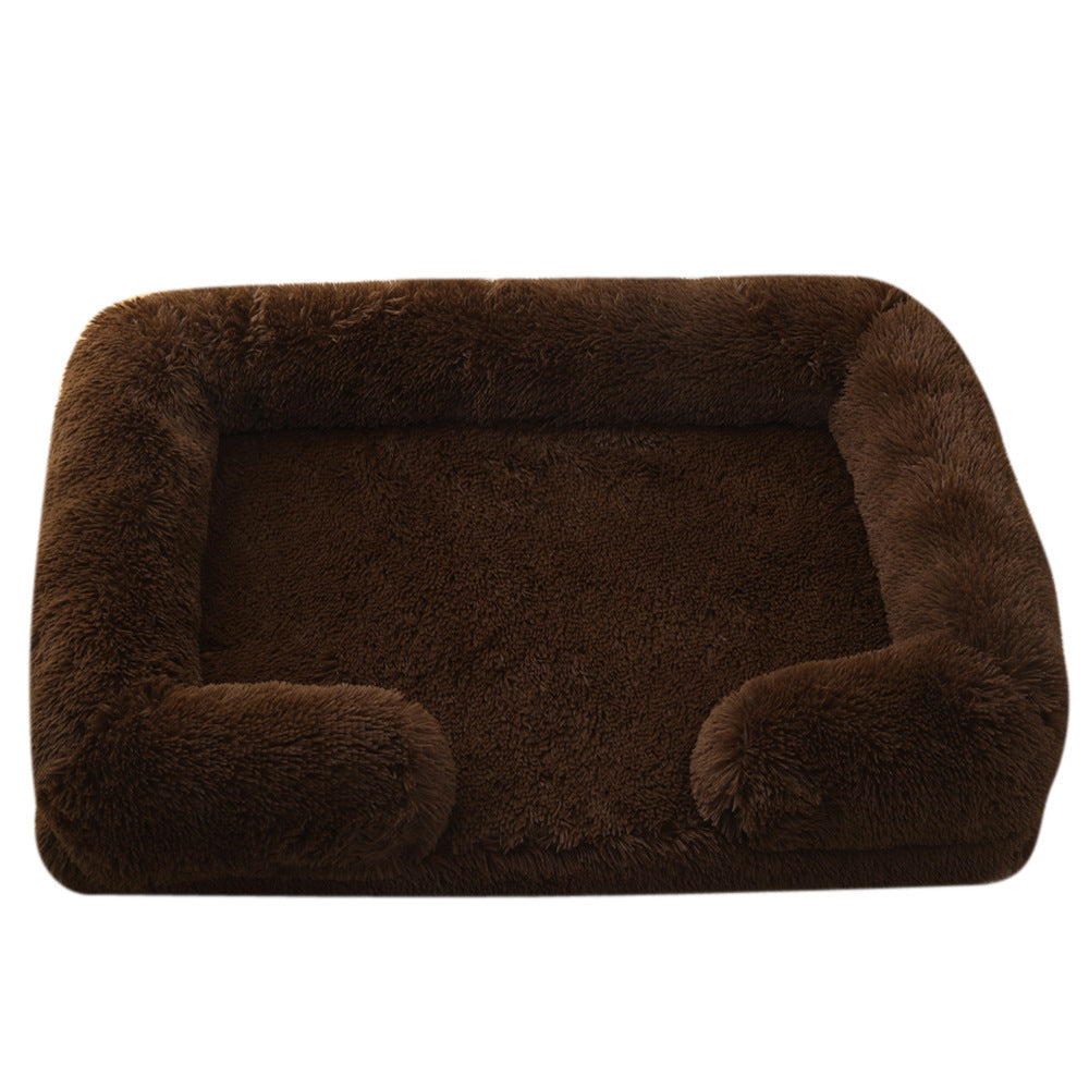 Plush Round Pet Bed Dog