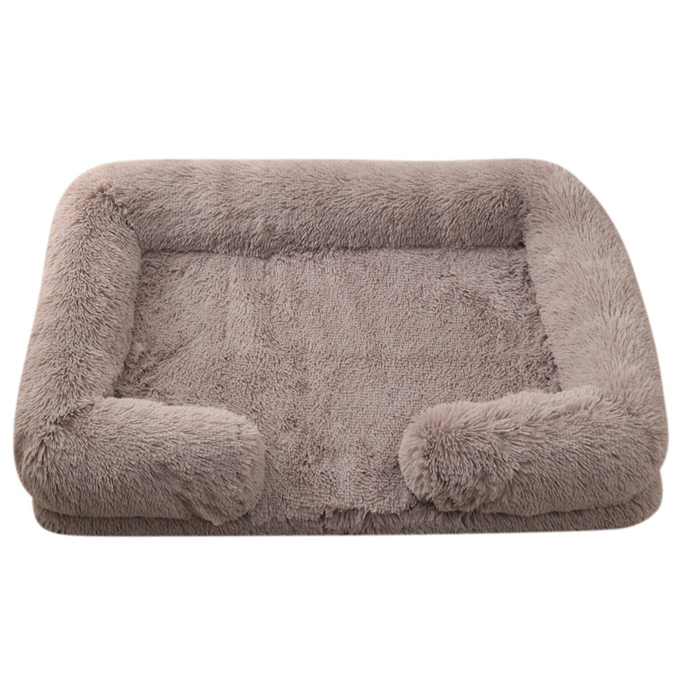 Plush Round Pet Bed Dog