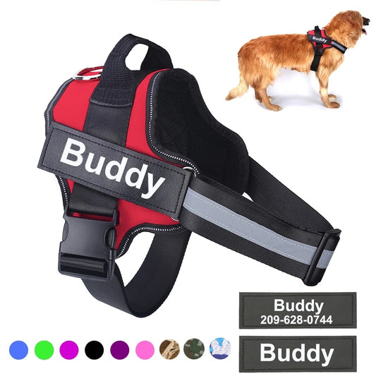 Reflective No-Pull Pet Vest with Custom Patch