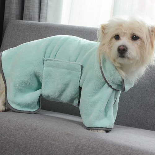 Pet Bath Drying Towel Coat