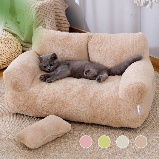 Comfortable Plush Puppy and Cat Bed