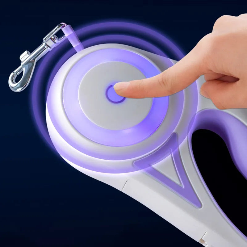 Smart LED Leash with Flashlight for Dogs & Cats