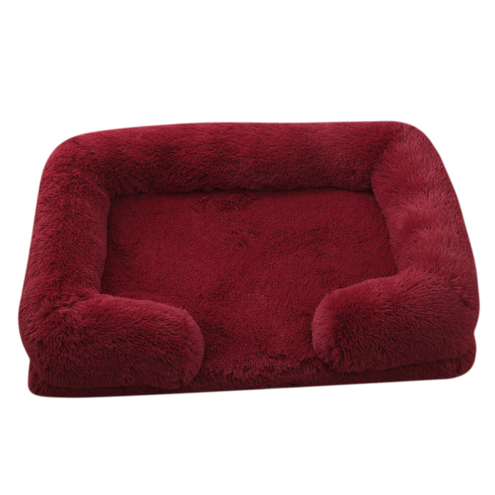 Plush Round Pet Bed Dog
